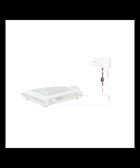 FRITZ!BOX RJ45-RJ11-VERLOOPADAPTER ZWART (ANLG TELEFOON)