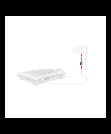FRITZ!BOX RJ45-RJ11-VERLOOPADAPTER ZWART (ANLG TELEFOON)