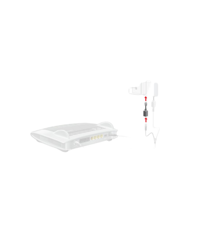 FRITZ!BOX RJ45-RJ11-VERLOOPADAPTER ZWART (ANLG TELEFOON)
